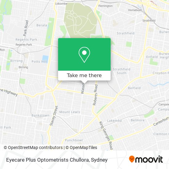 Eyecare Plus Optometrists Chullora map