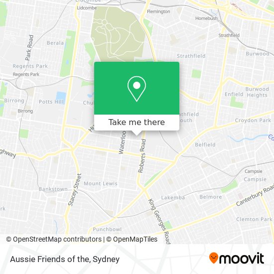 Mapa Aussie Friends of the