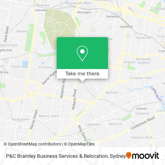 P&C Bramley Business Services & Relocation map