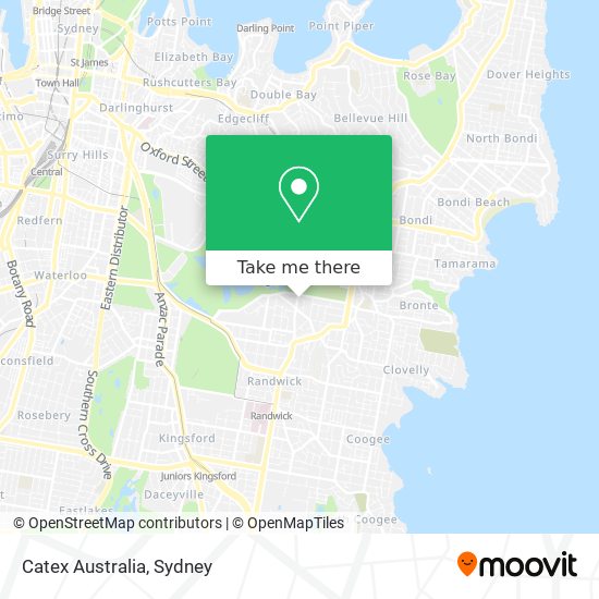 Mapa Catex Australia