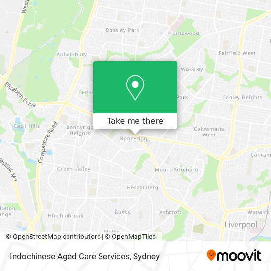 Indochinese Aged Care Services map