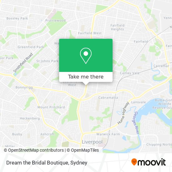 Dream the Bridal Boutique map