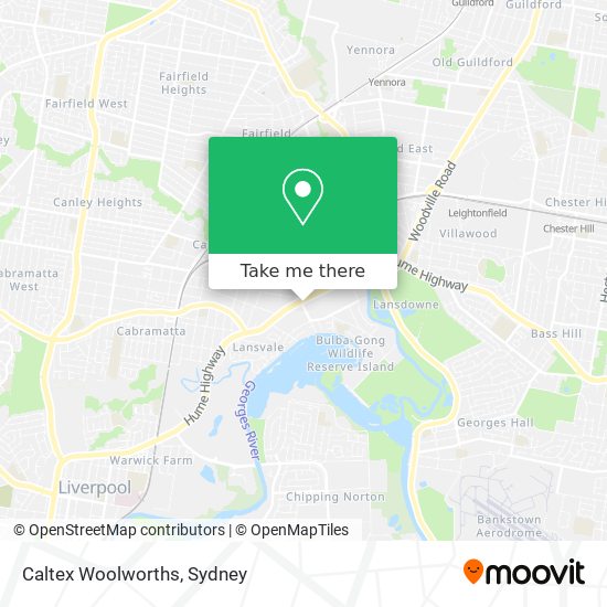 Caltex Woolworths map