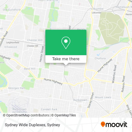 Mapa Sydney Wide Duplexes