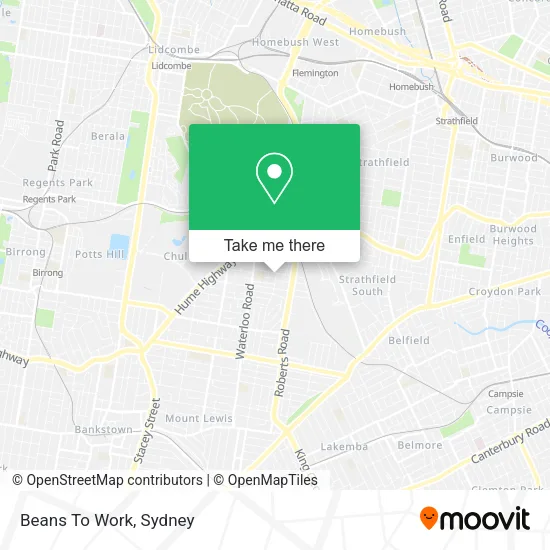 Beans To Work map