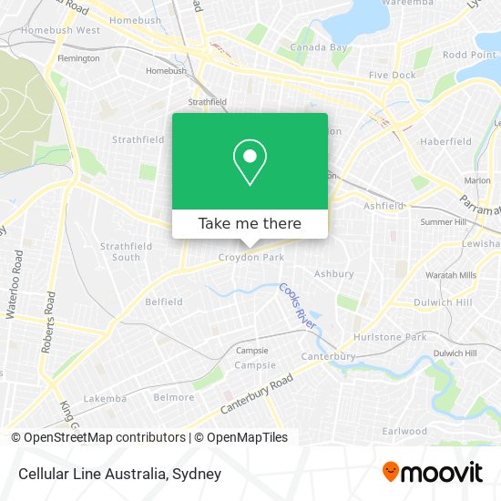 Cellular Line Australia map