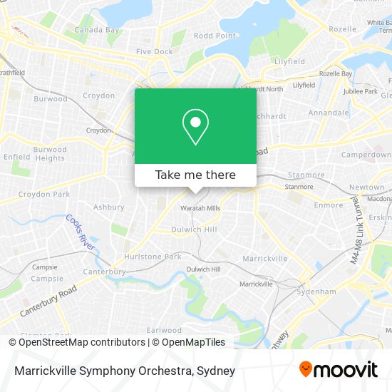 Mapa Marrickville Symphony Orchestra