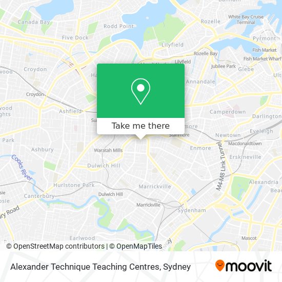 Alexander Technique Teaching Centres map