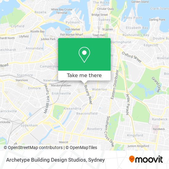 Archetype Building Design Studios map