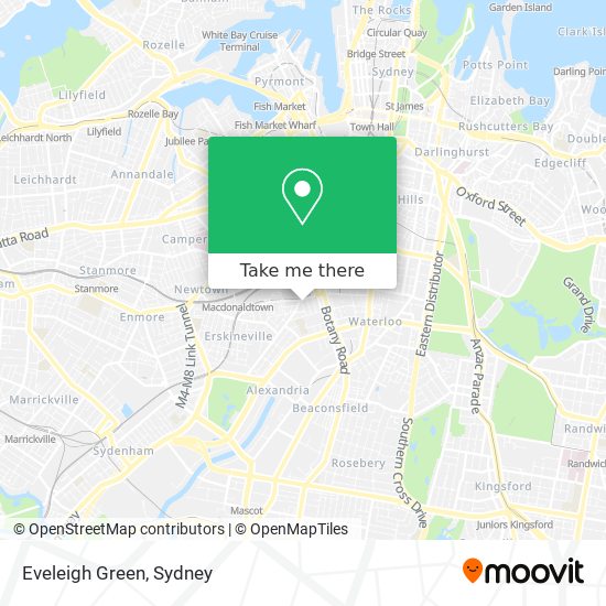 Eveleigh Green map