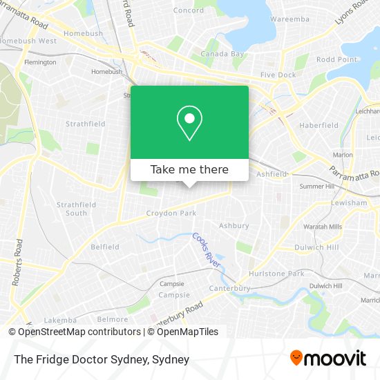 Mapa The Fridge Doctor Sydney