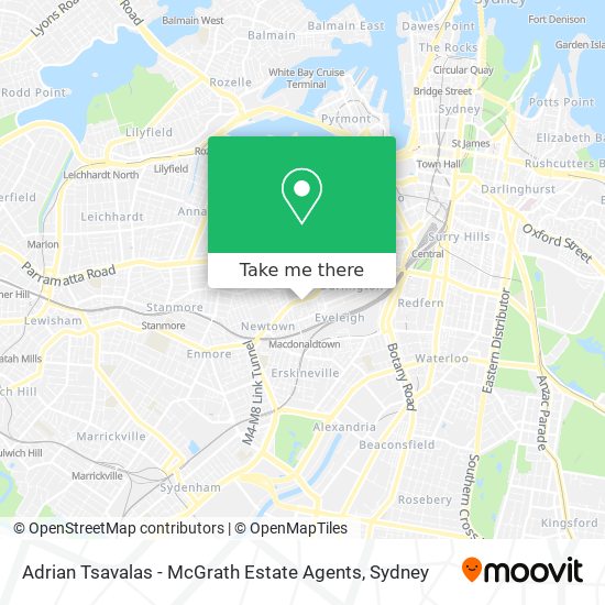 Mapa Adrian Tsavalas - McGrath Estate Agents