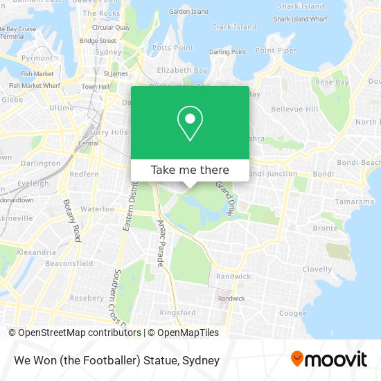 We Won (the Footballer) Statue map