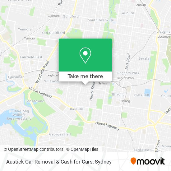 Austick Car Removal & Cash for Cars map