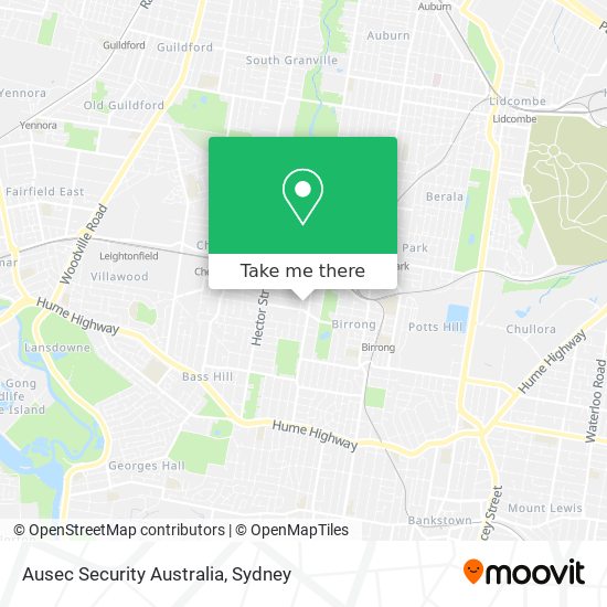 Mapa Ausec Security Australia