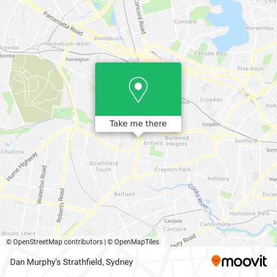 Dan Murphy's Strathfield map