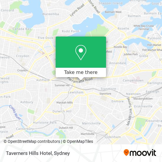 Taverners Hills Hotel map