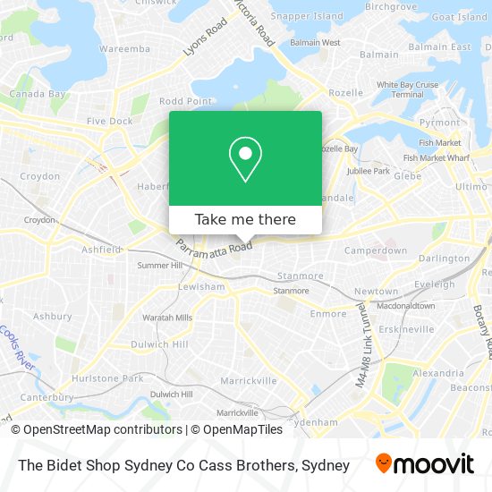 Mapa The Bidet Shop Sydney Co Cass Brothers