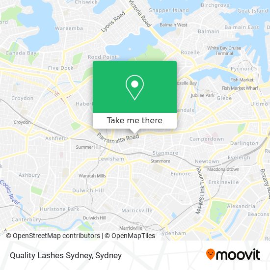 Quality Lashes Sydney map