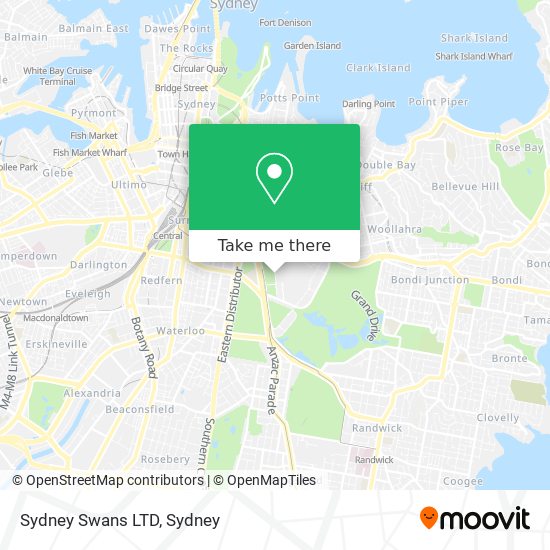 Mapa Sydney Swans LTD