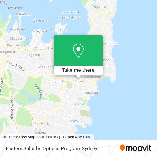 Eastern Suburbs Options Program map