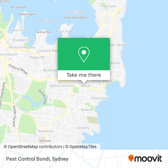 Pest Control Bondi map