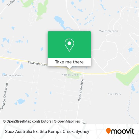 Suez Australia Ex. Sita Kemps Creek map