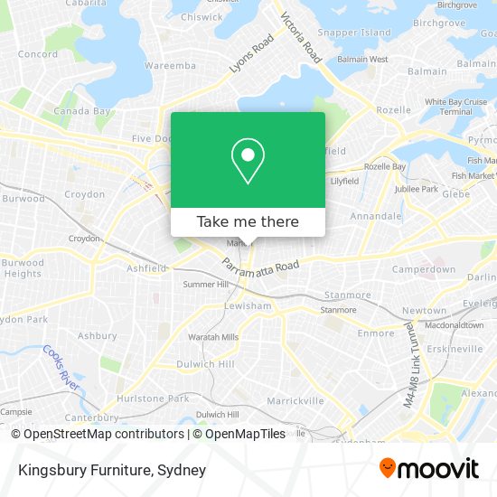 Kingsbury Furniture map