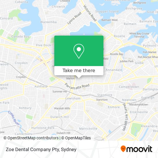 Mapa Zoe Dental Company Pty