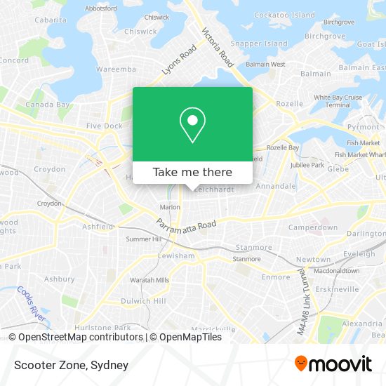 Scooter Zone map