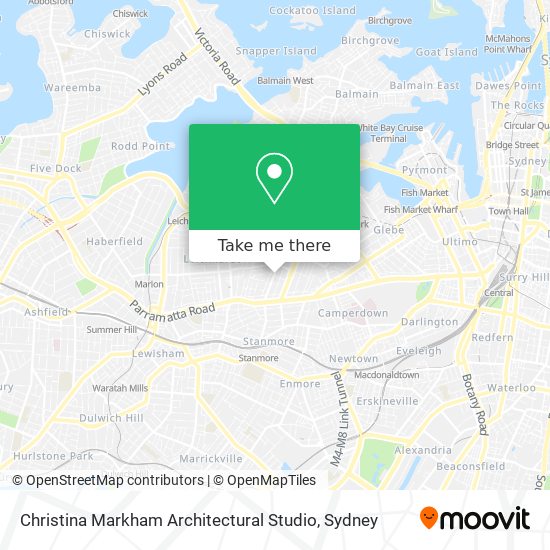 Mapa Christina Markham Architectural Studio