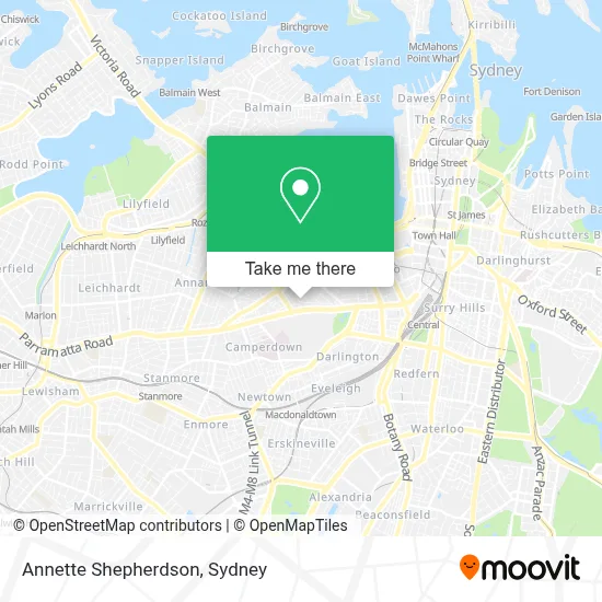 Mapa Annette Shepherdson