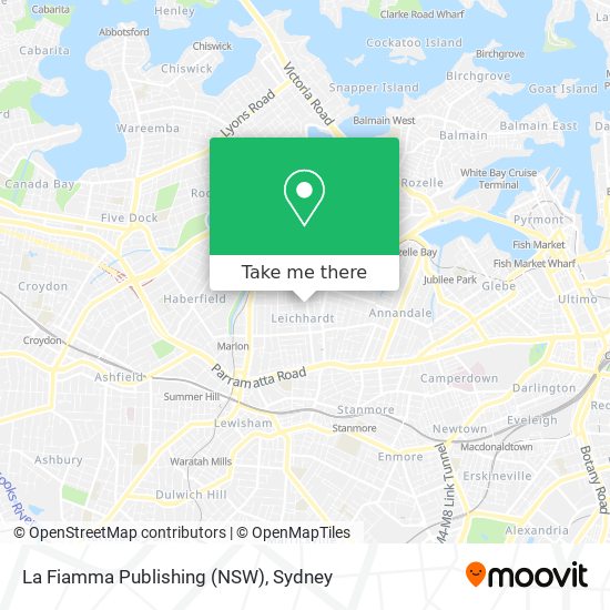 Mapa La Fiamma Publishing (NSW)