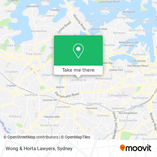 Wong & Horta Lawyers map