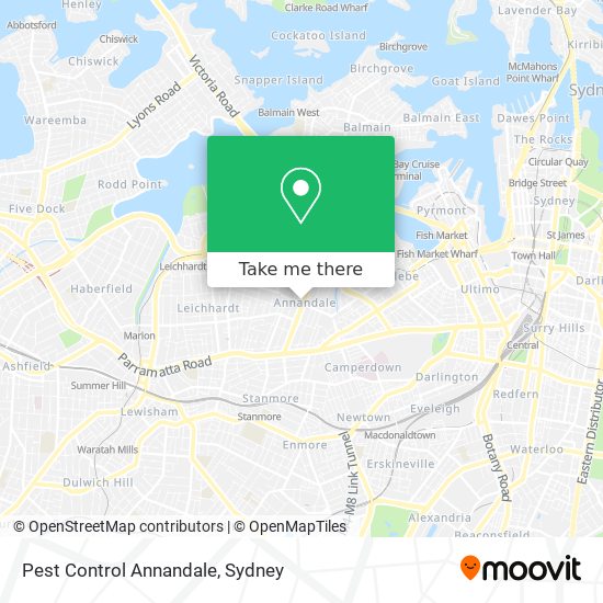 Pest Control Annandale map