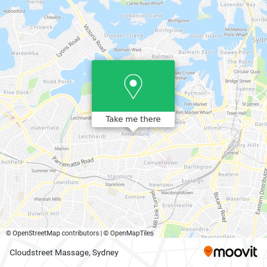 Mapa Cloudstreet Massage