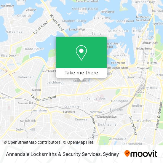 Mapa Annandale Locksmiths & Security Services