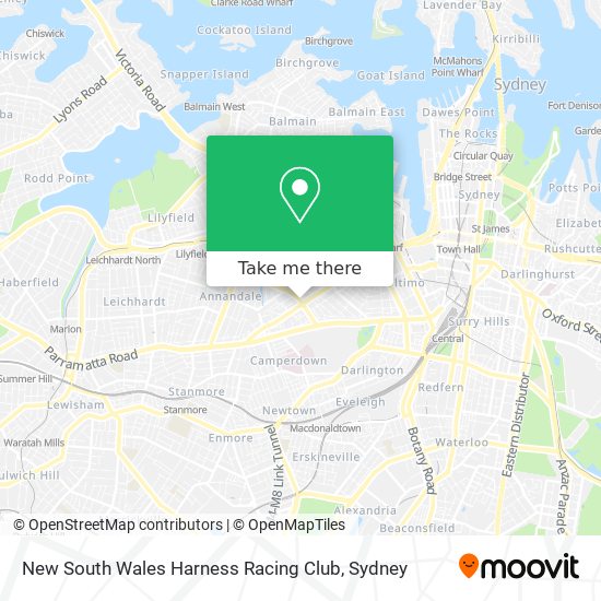 Mapa New South Wales Harness Racing Club