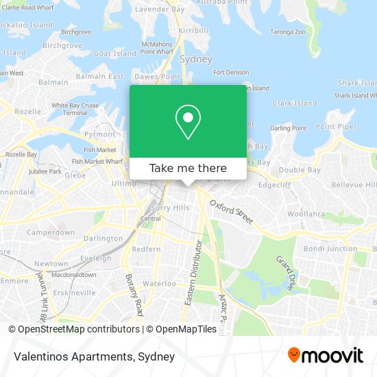 Mapa Valentinos Apartments