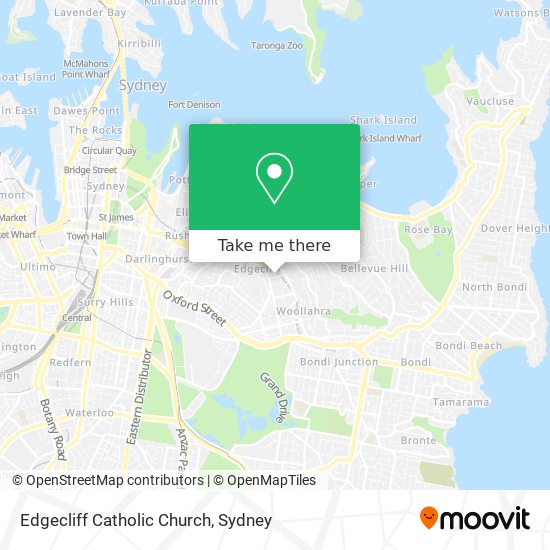 Edgecliff Catholic Church map