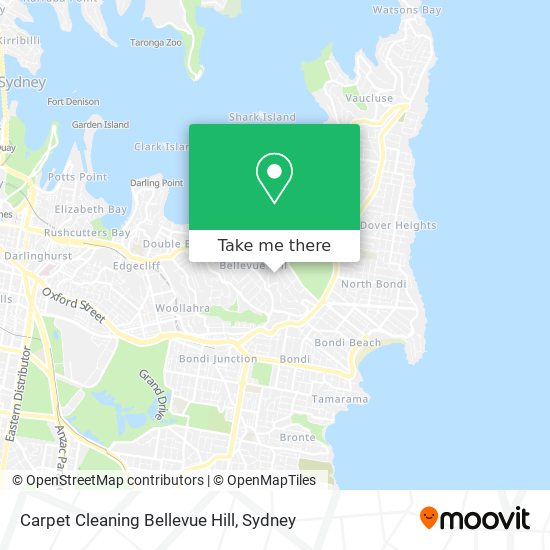 Carpet Cleaning Bellevue Hill map