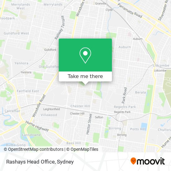 Rashays Head Office map