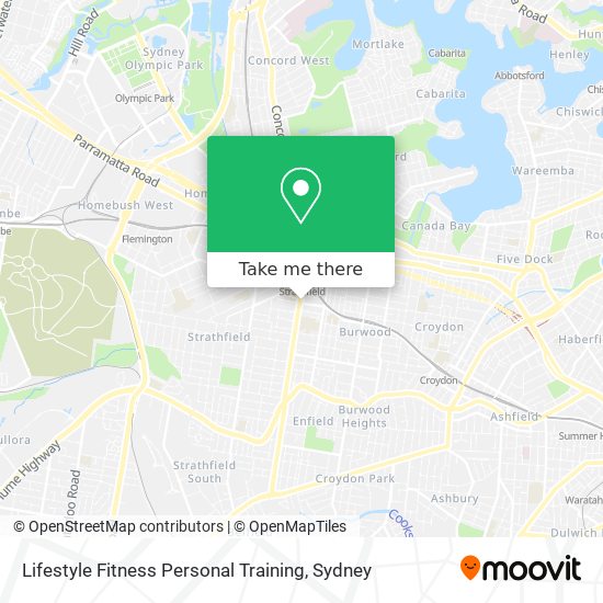 Lifestyle Fitness Personal Training map