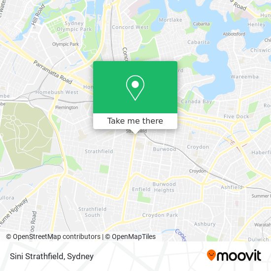 Sini Strathfield map