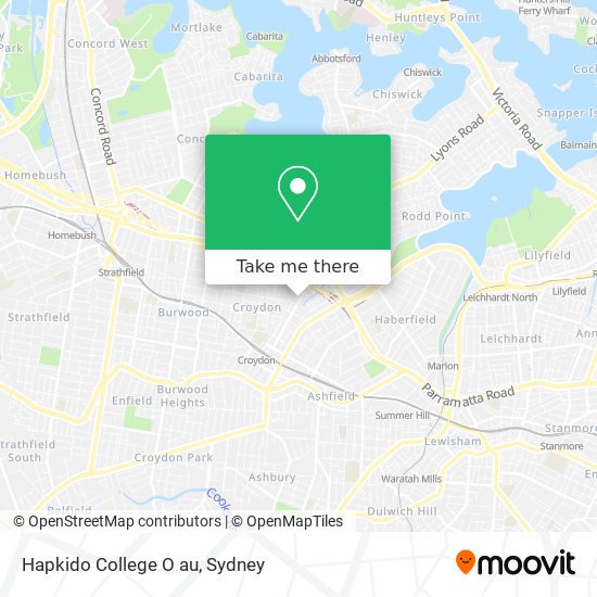 Hapkido College O au map