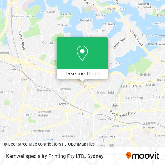 Kemwellspeciality Printing Pty LTD. map