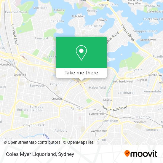 Mapa Coles Myer Liquorland