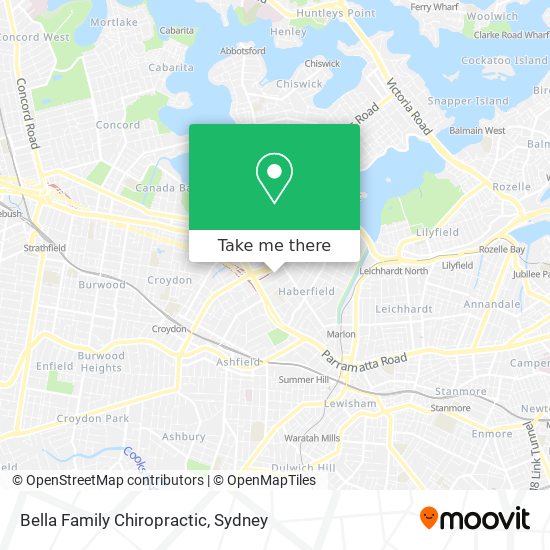 Bella Family Chiropractic map