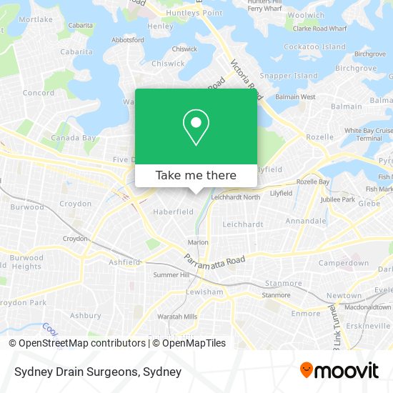 Sydney Drain Surgeons map