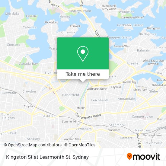 Kingston St at Learmonth St map